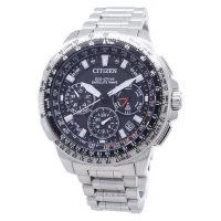 Citizen Black Round Dial Chronograph Men's Watch CC9020-54E, dial front view