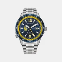Citizen Blue Round Dial Analog Men's Watch NB6044-54L, dial front view