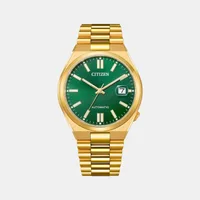 Citizen Green Round Dial Analog Men's Watch NJ0152-51X, dial front view
