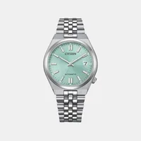 Citizen Green Round Dial Analog Men's Watch NK0030-51X, dial front view