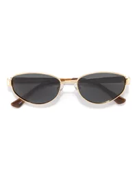 Opium Eyewear Sunglasses OP-10478 Lina in Gold / Grey (C05), front three-quarter view