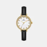 Daniel Wellington Mother Of Pearl Round Dial Analog Women's Watch DW0DL2500, front view