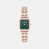 Daniel Wellington Green Geometric Dial Analog Women's Watch DW0DL2100, front view