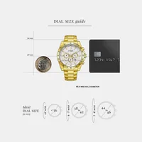 Citizen Sophisticated Silver-Tone Round Dial Chronograph Men's Watch AN8232-53A, gallery detail view