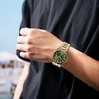 Citizen Green Round Dial Analog Men's Watch NJ0232-53X, gallery detail view