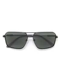 Opium Eyewear Sunglasses OP-10474 Zane in Black / Green (C03), front three-quarter view