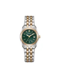 Citizen Green Round Dial Analog Women's Watch EW2297-55X, gallery detail view
