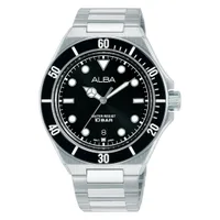 ALBA Black Dial Men's Quartz Watch AS9W19X1, front view