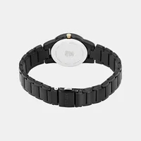 Citizen Black Round Dial Analog Women's Watch GA1055-57F, angled case view