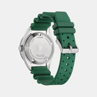 Citizen Green Round Dial Analog Men's Watch NY0121-09X, angled case view