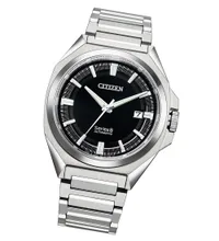 Citizen Black Round Dial Analog Men's Watch NB6010-81E, dial front view