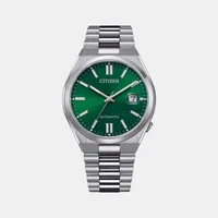 Citizen Green Round Dial Analog Men's Watch NJ0150-81X, dial front view