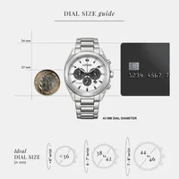 Citizen White Round Dial Chronograph Men's Watch CA4590-81A, gallery detail view
