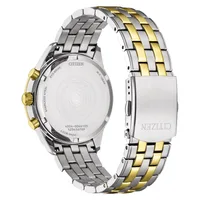 Citizen Stylish Grey Round Dial Chronograph Men's Watch AT2604-56H, gallery detail view