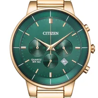 Citizen Green Round Dial Chronograph Men's Watch AN8223-54X, gallery detail view