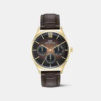 Daniel Wellington Mocha Mousse Dial Multi-Function Men's Watch DW0DG2401, dial front view