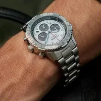 Citizen White Round Dial Chronograph Men's Watch CA4660-61A, gallery detail view