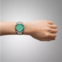 Citizen Green Round Dial Chronograph Women's Watch AN3660-73X, gallery detail view