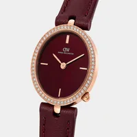 Daniel Wellington Burgundy Round Dial Analog Women's Watch DW0DL2401, gallery view 2