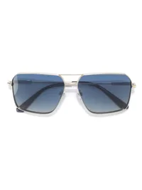 Opium Eyewear Sunglasses OP-10474 Zane in Silver / Blue (C04), front three-quarter view