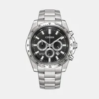 Citizen Black Round Dial Chronograph Men's Watch AN8230-59E, dial front view