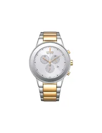Citizen White Round Dial Chronograph Men's Watch AT2244-84A, gallery detail view