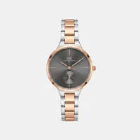 Daniel Wellington Grey Round Dial Analog Women's Watch DW0DL2301, front view