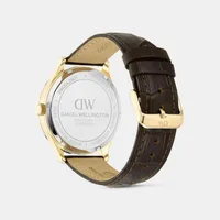 Daniel Wellington Mocha Mousse Dial Multi-Function Men's Watch DW0DG2401, side profile view