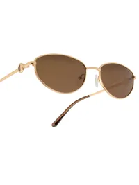 OPIUM Sunglasses OP-10501 in Brown / Gold (C01), detail angle view