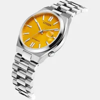 Citizen Yellow Round Dial Analog Men's Watch NJ0150-81Z, gallery detail view