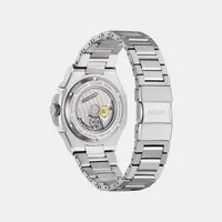 Citizen Blue Round Dial Analog Men's Watch NB6034-58L, angled case view
