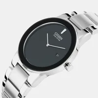 Citizen Black Round Dial Analog Men's Watch AU1060-51E, angled case view
