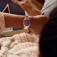 Citizen Purple Round Dial Analog Men's Watch NJ0200-50W, gallery detail view