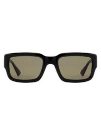 Opium Eyewear Sunglasses OP-10481 Vex in Black / Green (C01), front view