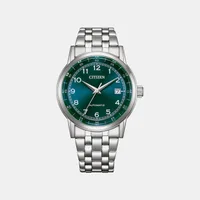 Citizen Green Round Dial Analog Men's Watch NJ0210-56M, dial front view
