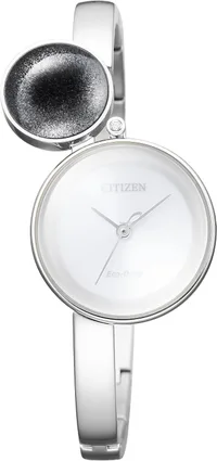Citizen White Asymmetrical Dial Analog Women's Watch EW5499-54A, gallery detail view