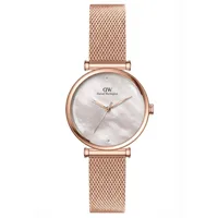 Daniel Wellington Mother of Pearl Round Dial Analog Women's Watch DW0DL3300, front view