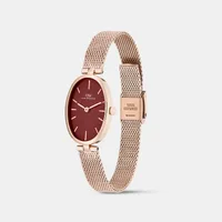 Daniel Wellington Maroon Oval Dial Analog Women's Watch DW0DL3001, gallery view 3