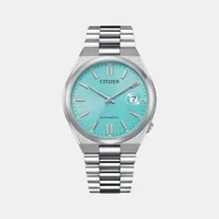 Citizen Blue Round Dial Analog Men's Watch NJ0151-88M, dial front view