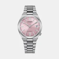 Citizen Pink Round Dial Analog Women's Watch NJ0200-50Z, dial front view