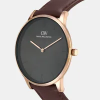 Daniel Wellington Black Dial Analog Men's Watch DW0DG2001, angled view