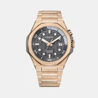 Citizen Grey Round Dial Analog Men's Watch NB6069-53H, dial front view