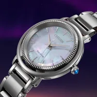 Citizen Mother Of Pearl Round Dial Analog Women's Watch EM1100-84D, gallery detail view