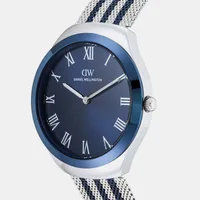 Daniel Wellington Blue Dial Analog Men's Watch DW0DG2701, angled view