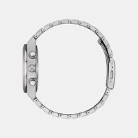 Citizen Silver Round Dial Chronograph Men's Watch CA4690-51A, angled case view