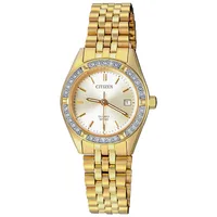 Citizen Gold Round Dial Analog Women's Watch EU6062-50P, gallery detail view