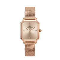 Daniel Wellington Rose Gold Rectangle Dial Analog Women's Watch DW0DL2601, front view