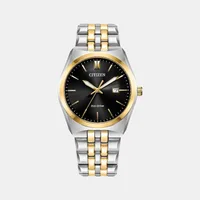 Citizen Black Round Dial Analog Men's Watch BM7334-58E, dial front view