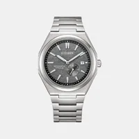 Citizen Grey Round Dial Analog Men's Watch NJ0180-80H, dial front view