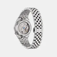 Citizen Black Round Dial Analog Men's Watch NK0030-51E, angled case view